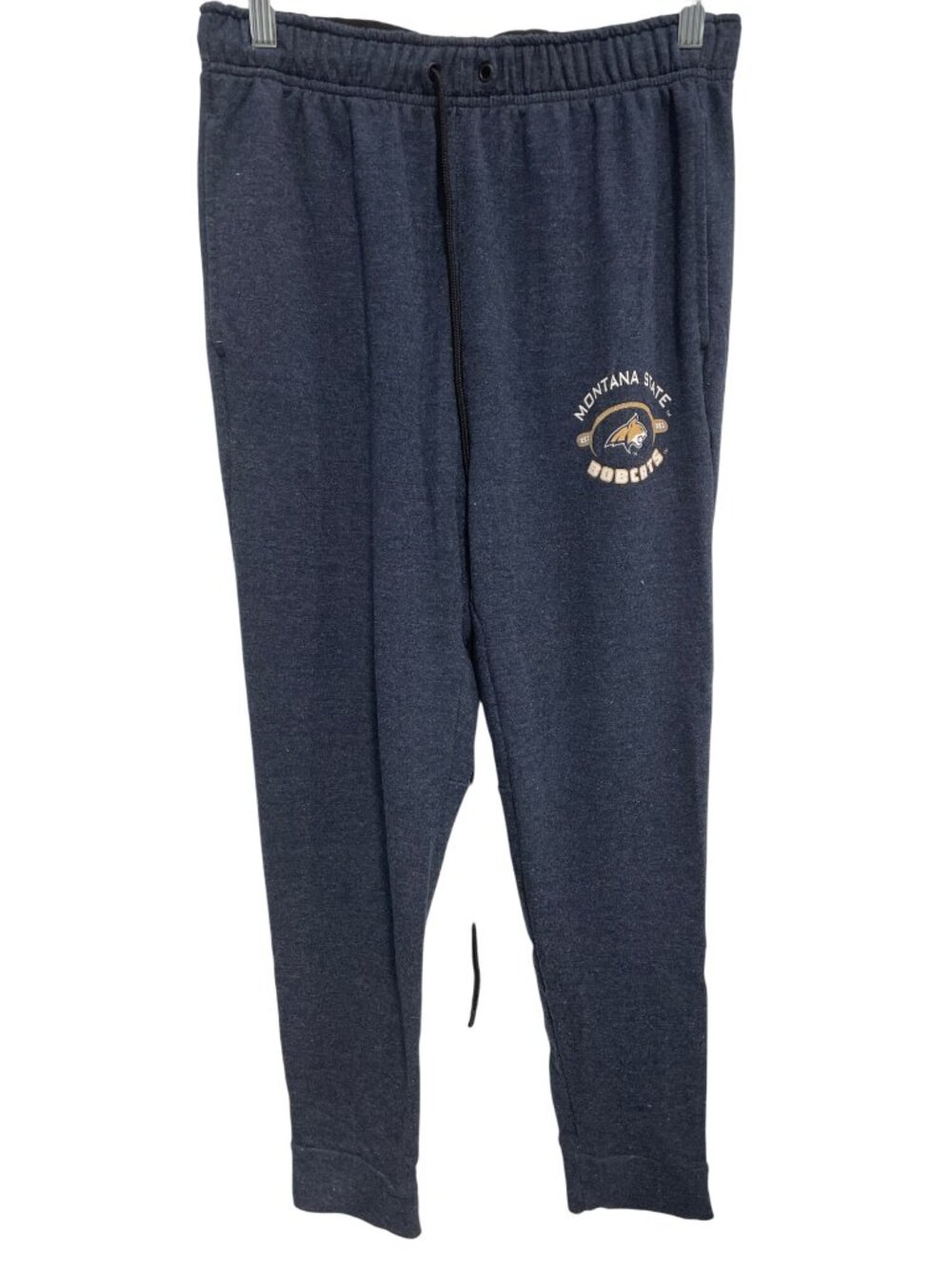 BAW Jogger Pant Small Adults Montana State Bobcats Tri Blend Navy Lounge College